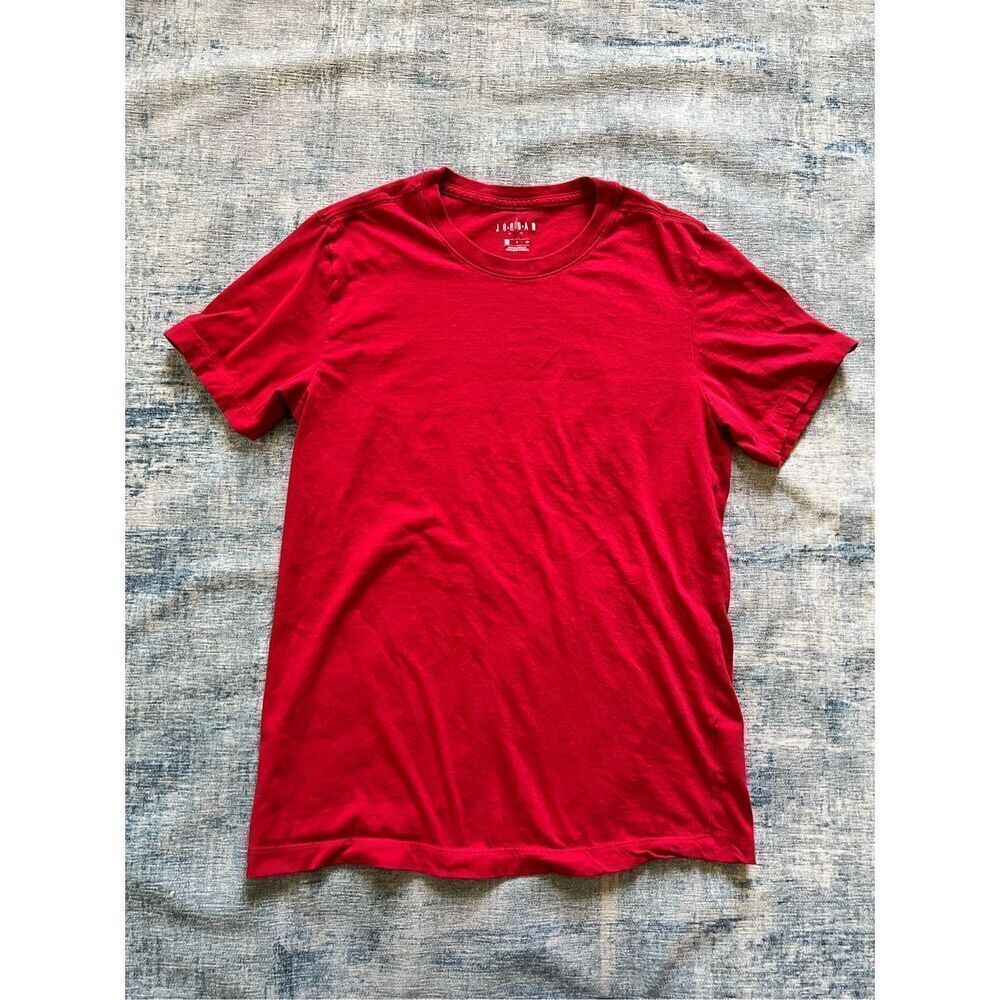 Air Jordan Red Short Sleeve Tee Men's Small